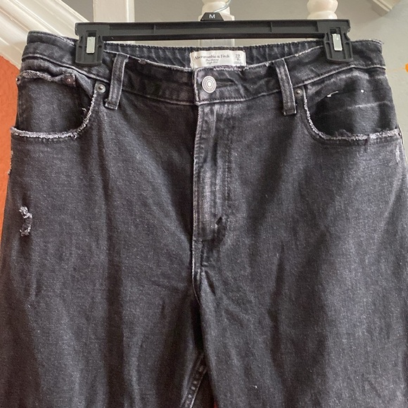 Abercrombie curve love black jeans straight 29/8 - Picture 3 of 5